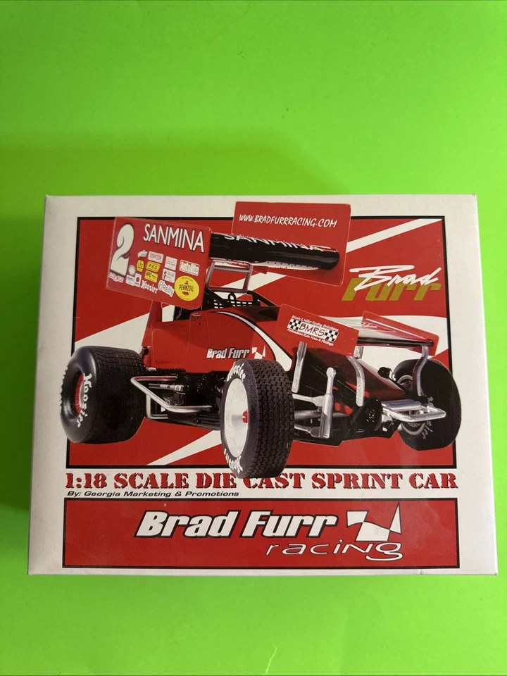 2002 GMP Brad Furr Sanmina #2 красный масштаб 1:18 литая модель Sprint автомобиля - Изображение 1 из 4