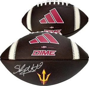 Cam Skattebo Arizona State Sun Devils Autographed Official Adidas Game Football - Picture 1 of 1