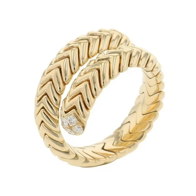Anillo de espiga BVLGARI tamaño aproximado n.º 10 Oro Amarillo 18K Foto 1 de 4
