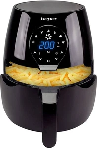 Luftfritteuse 5 Liter DIGITAL 7 Programme Timer ohne Öl Beper Italien - Bild 1 von 4