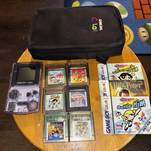 Sistema portátil Nintendo Game Boy color - Paquete púrpura atómico con estuche probado - Imagen 1 de 12