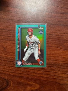 2025 Topps Pro Debut Charlie Condon #PDC-64 Chrome Aqua Refractor #/75 - Bild 1 von 2