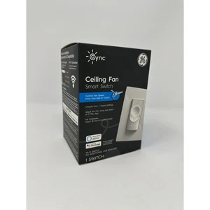 GE Cync Alexa Google Wi-Fi Smart Ceiling Fan Switch Neutral Wire - White #2434 - Picture 1 of 5