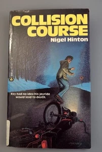 COLLISION COURSE NIGEL HINTON PAPERBACK Book 1976 Dell Paperback From Hell - Picture 1 of 10