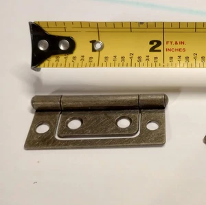 10er Pack Einsteckschrank Scharniere Größe 2" lang. Blatt für 3/4" Material. - Bild 1 von 3