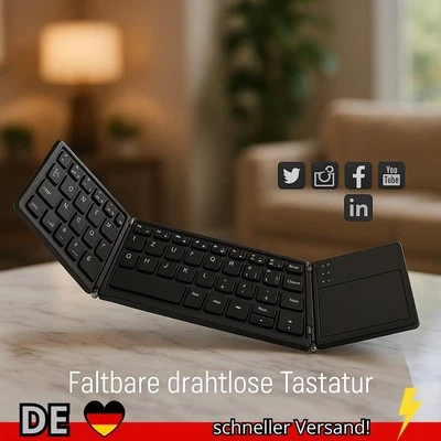 TastaturWunder 2025: Ultraleichte Klapp-Tastatur mit Touchpad - Bild 1 von 4