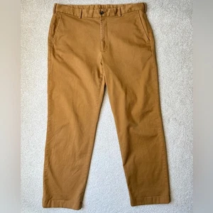 Brooks Brothers Clark Pants Trousers Chinos Straight Leg Stretch Camel 37 x 30 - Picture 1 of 7