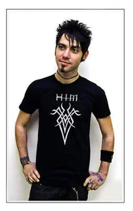 HIM Tribal Ville Valo Gothic Rock Band T-Shirt - Picture 1 of 19