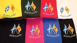 SALTIRE LÖWE ZÜGELLOSES DESIGN BESTICKT AUF EIN T-SHIRT SCHOTTLAND SCHOTTISCH SCHOTTEN - Bild 1 von 1