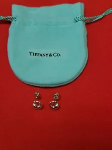 Tiffany & Co Elsa Peretti Sterling Silver Circle Stud Earrings - Picture 1 of 10