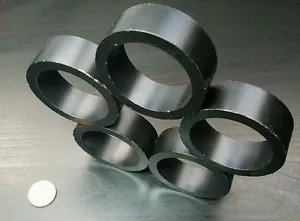 1 Huge Neodymium N40 Ring Magnet Strong Rare Earth 2" x 3/4" DIAMETRIC Poles - Picture 1 of 10