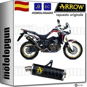 ARROW TUBO ESCAPE HOMOLOGADO MAXI RACE-TECH NEGRO HONDA AFRICA TWIN 1100 2022 22 - Imagen 1 de 5