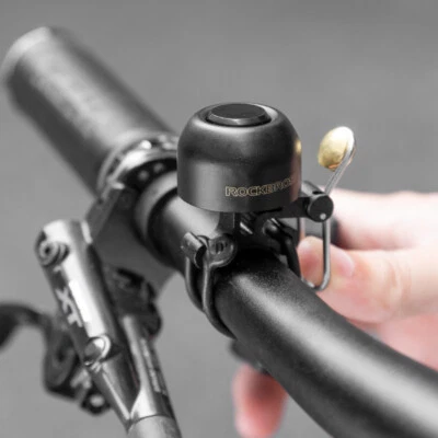 ROCKBROS Bicycle Handlebar Bell Copper Brass Alloy Compact Horns 100dB HighRetro - Image 1 of 4