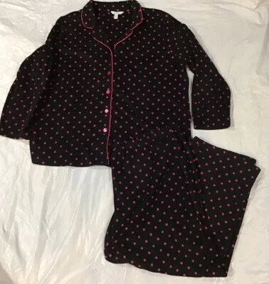 Charter Club Intimates Conjunto de 2 piezas Pijama Azul Rosa Camisa Manga Larga Talla 3X Foto 1 de 3