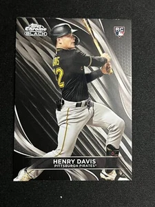2024 Topps CHROME BLACK HENRY DAVIS PITTSBURGH PIRATES RC #41 - Picture 1 of 2