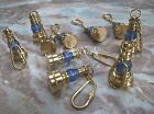 Antique Nautical Brass Lamp Keychain Christmas Gift Lot Of 10 