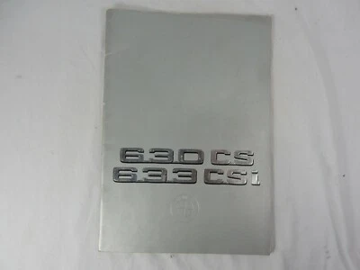 Seltener Prospekt BMW 630 CS 633 CSI Technische Daten teilweise zum Ausklappen - Imagem 1 de 4