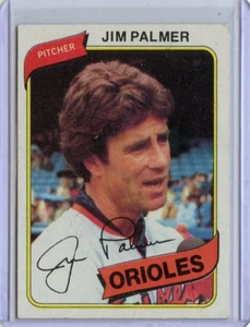 1980 Topps Jim Palmer Baltimore Orioles #590 🚀😳💥 EX - Imagen 1 de 2