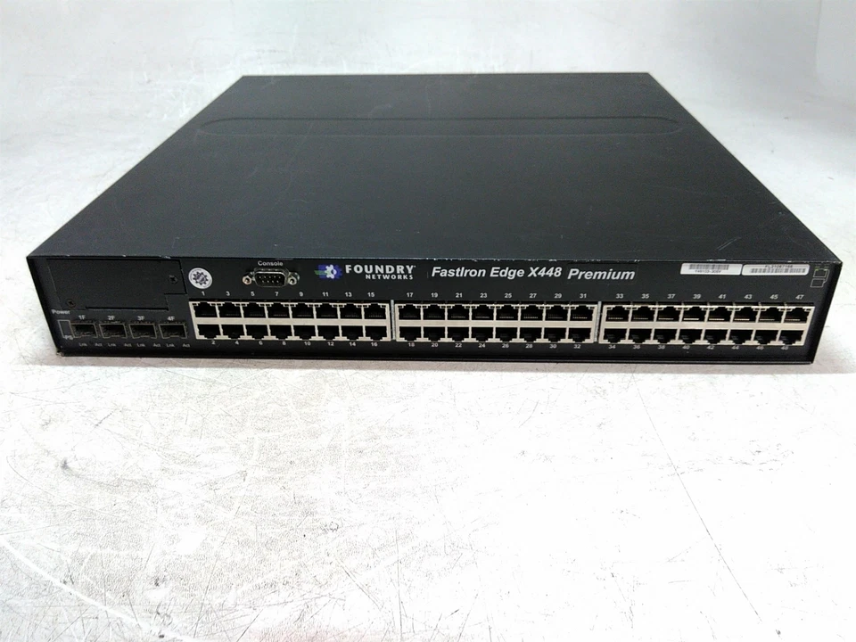 Defective Foundry FastIron Edge X448 Premium Switch AS-IS for Repair - Image 1 of 4