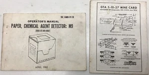 GTA 5-10-27 Mine Card 1975/TM3-6665-311-10 Chemical Agent Detector M9 - Picture 1 of 11