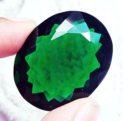 Green Amethyst 80.75 Ct Certified Loose Gemstone Pendant Size - Image 1 of 4