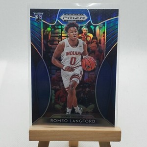 2019-20 Panini Prizm Draft Picks Blue Prizm Romeo Langford #80 Rookie RC
