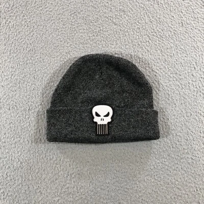 Gorro Marvel Punisher Skull Logo Gris Oscuro Blanco Logo Invierno OSFM Foto 1 de 4