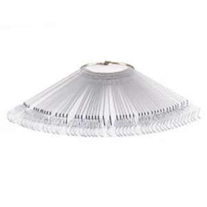 50 piezas palos de uñas exhibición esmalte de uñas carta de colores palos de uñas con anillo - Imagen 1 de 10