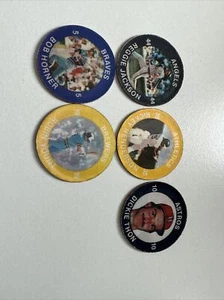 (5) 1984 Slurpee Baseball Coins - Jackson Henderson Yount Horner Thon - Picture 1 of 3