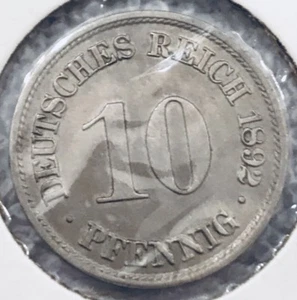 Germany, Empire 10 Pfennig, 1892 - Picture 1 of 3