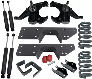4" / 6" Lowering Drop Kit + Shocks Fits 1973-1987 Chevrolet C10 C15 w/1" Rotors - Picture 1 of 24
