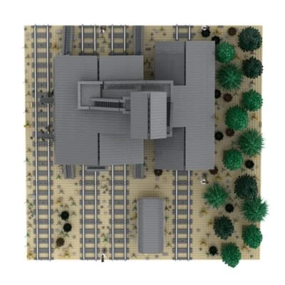 MOC-64664 Modern Coaling Tower for Railroad Train Theme 7545 Pieces - Image 1 of 4