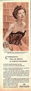 1949 Advert POND'S Cold Cream LADY SELSDON Vintage Cosmetics Ephemera Print Ad - Picture 1 of 1
