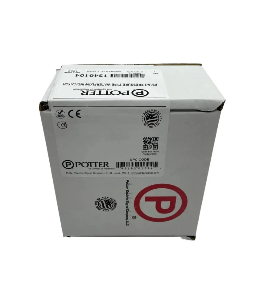 POTTER ELECTRIC SIGNAL Potter PS10-2 - Same Day Shipping (SEALED)