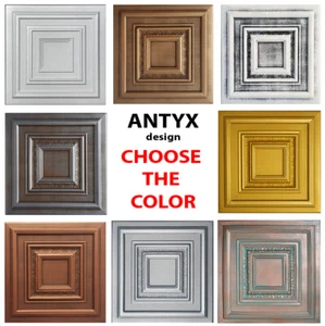 Ceiling Tiles, Glue Up, Foam - Faux Tin, Best Seller !!! ANTYX 20" x 20" - Picture 1 of 42