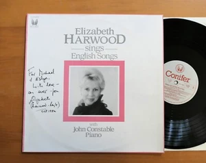 Elizabeth Harwood Sings English Songs SIGNED Autograph LP Conifer CFRA 120 - Picture 1 of 8