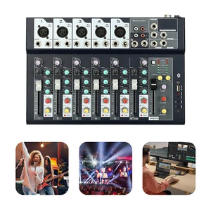 Pro 7-Kanal Audio Mixer Bluetooth USB Sound Verstärker Konsole Mischpult Console - Bild 1 von 24