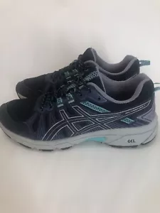 Asics Gel Venture 7 1012A476 Women's 8.5 Purple Teal Running Shoes EUC - Picture 1 of 9