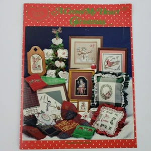 Cross My Heart Christmas Counted Cross Stitch Pattern Book Snowman Birds Angel - Picture 1 of 6