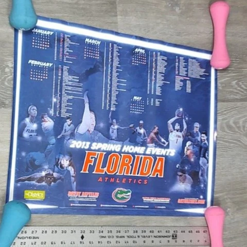 2013 Florida Gators Spring Schedule Poster 24 x 18 Cover