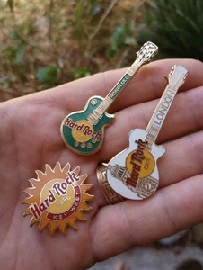 Hard Rock Cafe Key West Florida Sun Pin, London Hard Rock, Honolulu Pin Lot - Picture 1 of 3