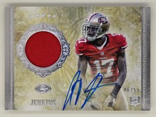 2012 Topps Five Star #158 A.J. Jenkins /50 AUTO Materials RC 49ers