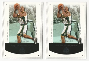 (2) 2002-03 SP Authentic Ray Allen Seattle Super Sonics - Picture 1 of 1