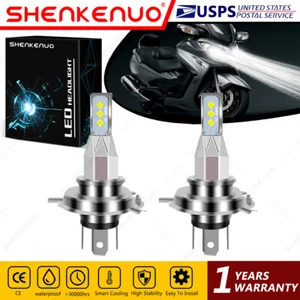 For Suzuki Burgman 650 AN650/A 2003-2017 - 2X 9003 H4 LED Headlights Bulbs White - Picture 1 of 12
