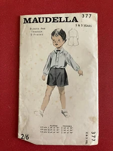 Maudella Childs Shirt and Trousers Aged 2&3 1960's - Picture 1 of 1