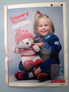 SNOWY THE BEAR OUTFIT - Hat, Sweater & Socks pattern - Magazine Pull Out - Picture 1 of 1