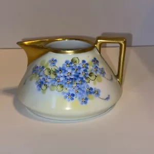 Bavaria Violette Fiori Blu Oro Pesante Creamer - Foto 1 di 7