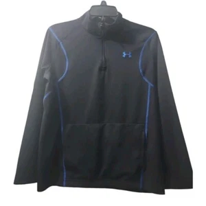 Under Armour Pullover Jacket Half Zip Long Sleeve Athletic Black - Picture 1 of 8