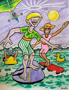 HOLY SURFER ** MIKE BENNETT'S ORIGINAL ART (2025) 03/17/25 - Picture 1 of 1