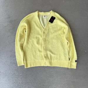 Levi’s Relaxed Boucle Fuzzy Cardigan Sweater Yellow Size M NWT - Picture 1 of 6